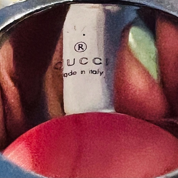 AUTHENTIC GUCCI G BLACK RUTHENIUM UNISEX RING. Size 5 1/2 - Picture 4 of 4